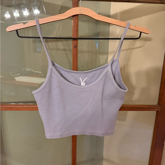 PLAYBOY Purple Cropped Tank - Picture 3 of 3